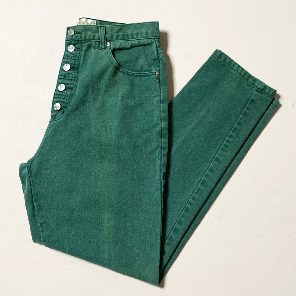Vintage green Jeanjer brand jeans